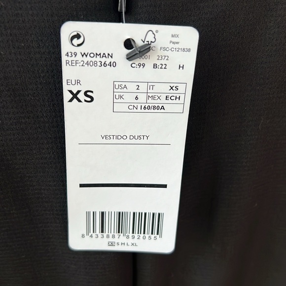 Mango black midi work dress - Picture 3 of 3